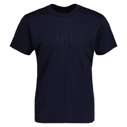 Gant T-Shirt REG TONAL SHIELD T-SHIRT Blau