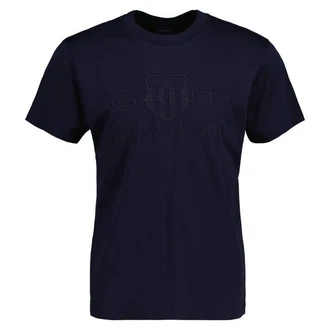 Gant T-Shirt REG TONAL SHIELD T-SHIRT Blau Gant T-Shirt REG TONAL SHIELD T-SHIRT Blau