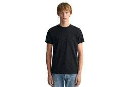 Gant T-Shirt REG TONAL SHIELD T-SHIRT Schwarz