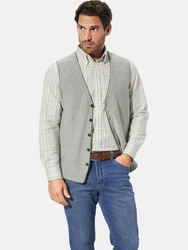 Babista Strickweste MODARINI mit V-Ausschnitt Grau/Khaki/Hellgrau