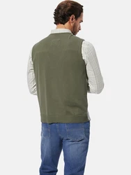 Babista Strickweste MODARINI mit V-Ausschnitt Grau/Khaki/Hellgrau