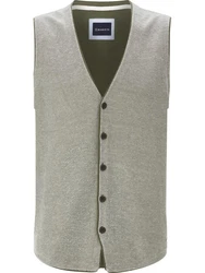 Babista Strickweste MODARINI mit V-Ausschnitt Grau/Khaki/Hellgrau