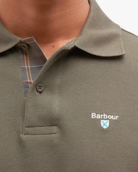 Barbour Poloshirt Polo Tartan Pique Dunkelgrün/Khaki