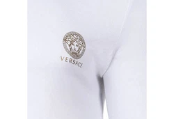 Versace T-Shirt Herren 2er Pack Weiß/Dunkelblau