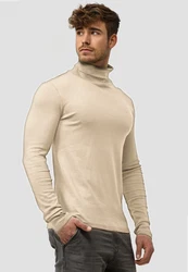 Indicode Rollkragenpullover Eagon Khaki/Beige
