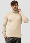 Indicode Rollkragenpullover Eagon Khaki/Beige