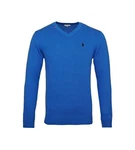 U.S. Polo Assn Strickpullover V-Neck Neal Blau/Hellblau