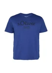 s.Oliver T-Shirt mit Logo-Print Blau/Silber/Dunkelblau/Braun