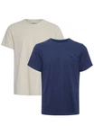 Blend T-Shirt Rundhals Basic Shirt (4817) Grau/Blau (4817)