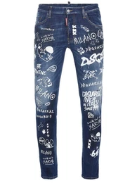 Slim-fit-Jeans Skater Jeans blau