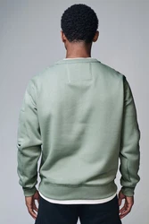 Next Sweatshirt Utility-Hoodie Rundhalssweatshirt Grün/Hellgrün/Dunkelgrün