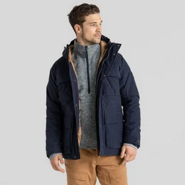 Hardshelljacke - wasserdichte, geftterte Jacke - Shores Herren, navy
