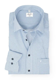 MARVELIS Businesshemd Modern Fit Kentkragen