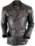 MDM Motorradjacke Klassiker Chopper Look Grau/Dunkelbraun/Dunkelgrau/Dunkelgrün/Schwarz/Braun