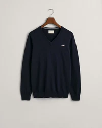 Gant Strickpullover CLASSIC COTTON V-NECK Blau