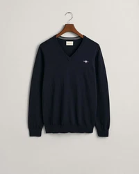 Gant Strickpullover CLASSIC COTTON V-NECK Blau