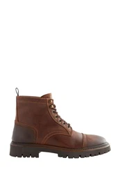 Signature Stiefel mit Zehenkappe Schnrstiefelette (1-tlg)