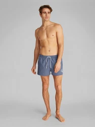 Calvin Klein Swimwear Badeshorts SHORT DRAWSTRING mit Logo Hellblau/Grau/Blau/Dunkelblau