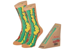 Apollo Socken FAST FOOD Gelb/Mischfarben/Lila/Rot/Orange/Braun