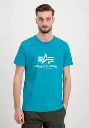 Alpha Industries Herren Basic T-Shirt Hellblau/Türkis/Blau