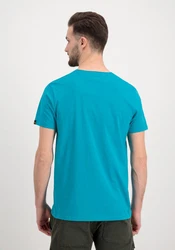 Alpha Industries Herren Basic T-Shirt Hellblau/Türkis/Blau