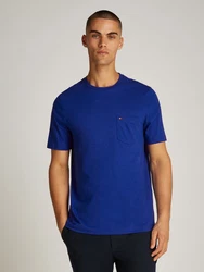 Tommy Hilfiger T-Shirt ESSENTIAL SOLID POCKET TEE Blau/Dunkelblau