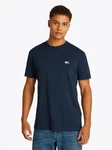 Tommy Jeans T-Shirt TJM REG BADGE TEE EXT Dunkelblau/Blau/Schwarz