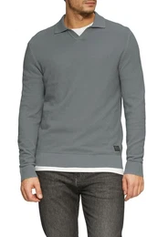 Strickpullover mit Polokragen
