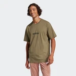 ADIDAS ORIGINALS Funktionsshirt 'Essentials Linear' Khaki/Dunkelgrün