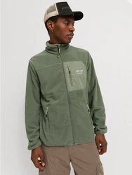 Jack & Jones Outdoorjacke JJTHEO FLEECE JACKET Dunkelgrün/Grün
