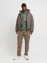 Jack & Jones Outdoorjacke JJTHEO FLEECE JACKET Dunkelgrün/Grün