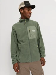 Jack & Jones Outdoorjacke JJTHEO FLEECE JACKET Dunkelgrün/Grün