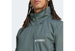 ADIDAS TERREX Outdoorjacke 'Ess' Grün/Dunkelgrün/Hellgrau