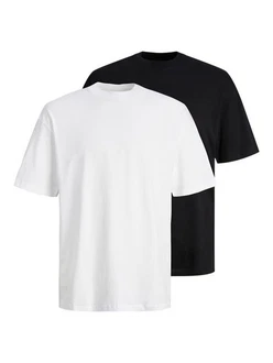 Jack & Jones Rundhalsshirt JJEBRADLEY TEE SS O-NECK 2PK NOOS