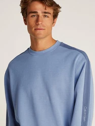 Calvin Klein Jeans Sweatshirt LOGO TAPE CREW NECK Blau/Hellblau