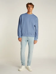 Calvin Klein Jeans Sweatshirt LOGO TAPE CREW NECK Blau/Hellblau