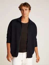 Sweatjacke LOGO TAPE ZIP THROUGH mit Logobnder