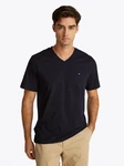 Tommy Hilfiger V-Shirt ESSENTIAL V-NECK TEE Dunkelblau/Blau