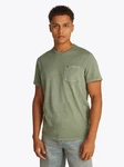 Tommy Jeans T-Shirt TJM SLIM WASHED POCKET TEE Dunkelgrün/Grün/Khaki