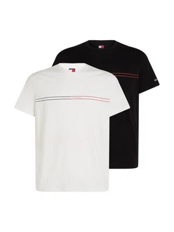 Tommy Jeans T-Shirt TJM SLM ENTRY GRPHC T EXT 2 PCK