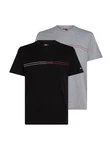 Tommy Jeans T-Shirt TJM SLM ENTRY GRPHC T EXT 2 PCK Dunkelgrau/Grau/Hellgrau/Schwarz/Lila