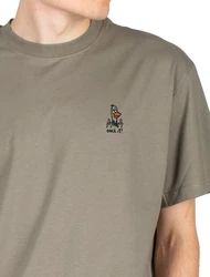 iriedaily T-Shirt What The Duck Khaki/Dunkelgrün