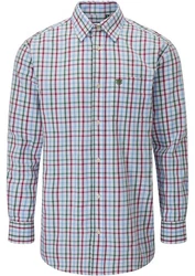 Alan Paine Outdoorhemd Ilkley Hellblau/Rot
