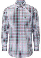 Alan Paine Outdoorhemd Ilkley Hellblau/Rot