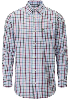 Alan Paine Outdoorhemd Ilkley Hellblau/Rot Alan Paine Outdoorhemd Ilkley Hellblau/Rot