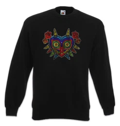 Sweatshirt Mexican Majora's Mask Sweatshirt Horror Kid Zelda Game Kult Nerd (1-tlg) Majora Link Legend Fantasy