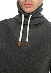 RedBridge Sweatshirt mit hohem Kragen und Taschen Dunkelgrau/Grau/Dunkelgrün/Hellgrau
