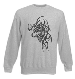 Sweatshirt Wolf & Tribal Sweatshirt Runen Runes German God Walhalla Vikings (1-tlg) Wikinger Thor Norse Norsemen