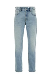 WE Fashion Regular-fit-Jeans Hellblau/Blau