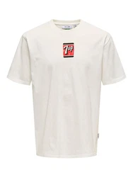 ONLY & SONS T-Shirt Weiß/Creme